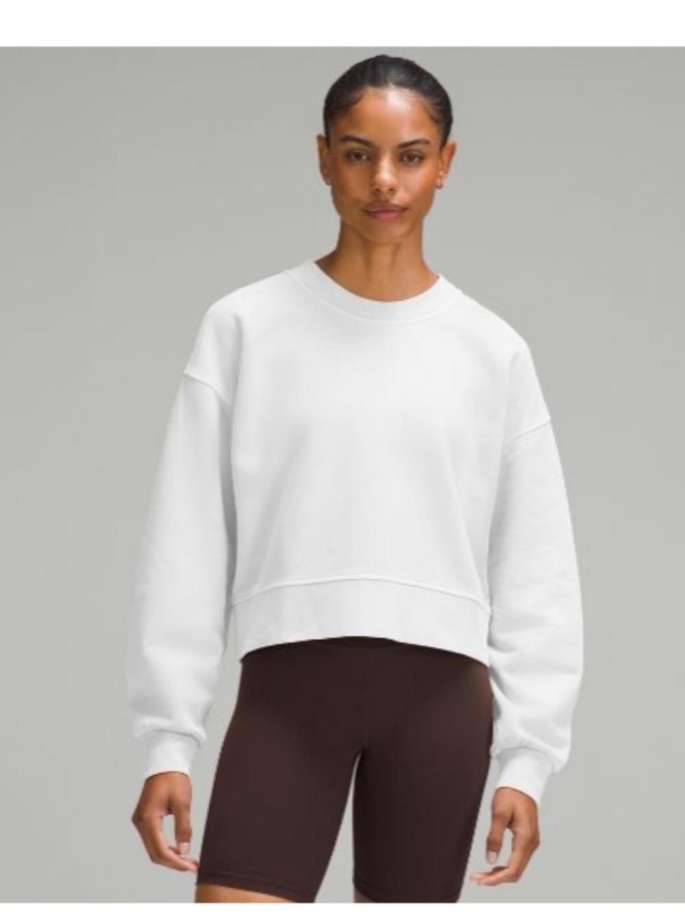 Lululemon Perfectly Oversized Cropped Crew sz4